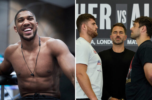 Anthony Joshua has backed Johnny Fisher to defeat Dave Allen again in their rematch on Saturday Photo Credit: Mark Robinson/Matchroom Boxing
