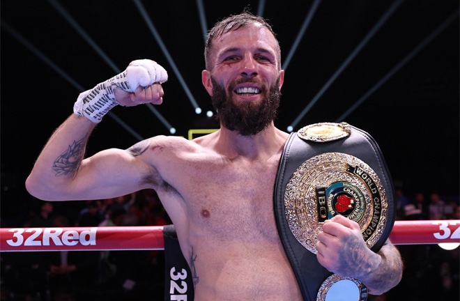 Cacace retained his IBO super featherweight title Photo Credit: Leigh Dawney/Queensberry