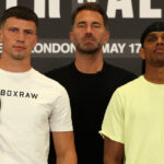 Conway fights Warburton for the British and Commonwealth middleweight titles Photo Credit: Mark Robinson Matchroom Boxing