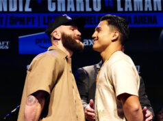 Caleb Plant defends his WBA interim super middleweight title against Jose Armando Resendiz in Las Vegas on Saturday Photo Credit: Sean Michael Ham/Premier Boxing Champions