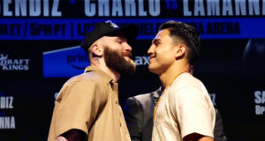 Caleb Plant defends his WBA interim super middleweight title against Jose Armando Resendiz in Las Vegas on Saturday Photo Credit: Sean Michael Ham/Premier Boxing Champions