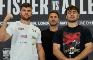 Johnny Fisher faces Dave Allen in a rematch on Saturday at the Copper Box Arena Photo Credit: Mark Robinson Matchroom Boxing