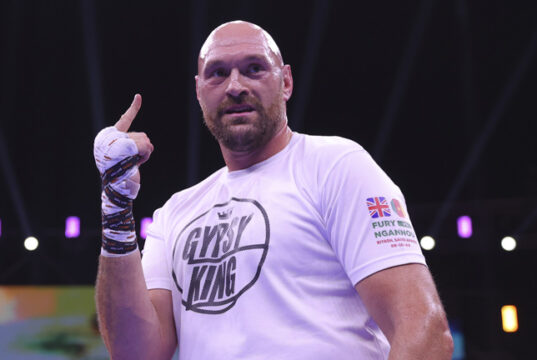 Tyson Fury has been urged to improve his physique if he comes out of retirement by his father Photo Credit: Mikey Williams/Top Rank via Getty Images