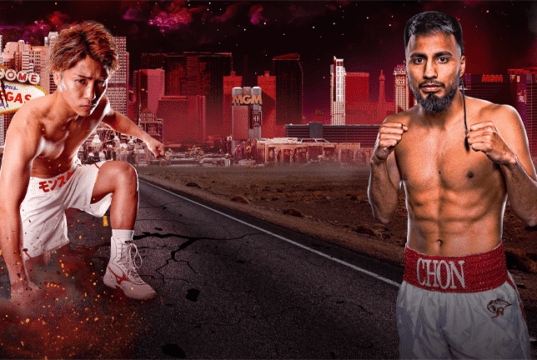 Inoue takes on Cardenas this Sunday night (Poster - Top Rank)