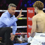 Inoue was dropped in the second round Photo Credit: Mikey Williams/Top Rank