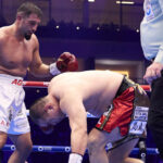Kabayel stopped Zhang in February Photo Credit: Mark Robinson Matchroom Boxing