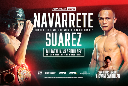 Navarrete and Suarez top the bill in San Diego (Poster - Top Rank)