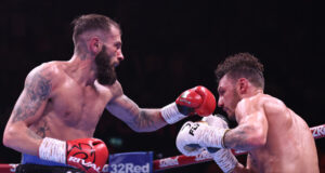Anthony Cacace stopped Leigh Wood in the ninth round in Nottingham Photo Credit: Leigh Dawney/Queensberry