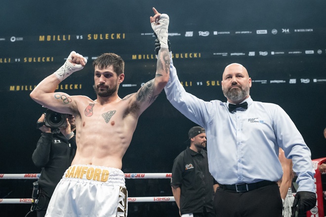 Wyatt Sanford wins on points Credit: Vincent Ethier/Eye Of The Tiger