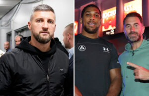 Carl Froch has continued his war of words with Eddie Hearn over Anthony Joshua Photo Credit: Dave Thompson/Mark Robinson/Matchroom Boxing