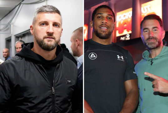 Carl Froch has continued his war of words with Eddie Hearn over Anthony Joshua Photo Credit: Dave Thompson/Mark Robinson/Matchroom Boxing