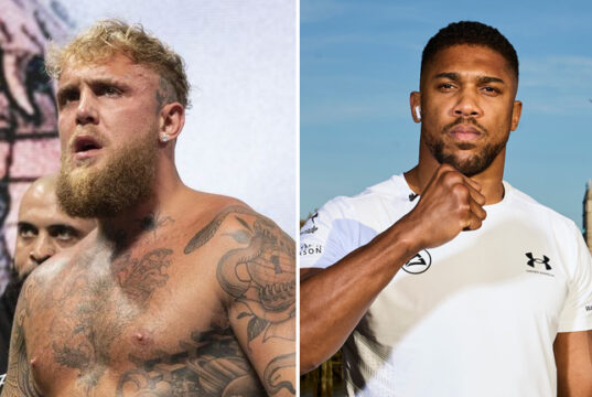 Jake Paul has exchanged messages with Anthony Joshua over social media Photo Credit: Esther Lin/MVP/Mark Robinson Matchroom Boxing