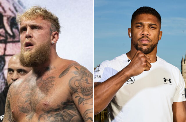 Jake Paul replaced the news with Anthony Joshua about photos in social media: Esther Lin/MVP/Mark Robinson Matchroom Boxing Jake Paul replaced the news with Anthony Joshua about photos in social media: Esther Lin/MVP/Mark Robinson Matchroom Boxing