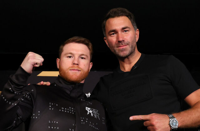 Eddie Hearn revealed messages from Canelo Alvarez after the comments he wrote about the Crawford Fight Photo Credit: Ed Mulholland/Matchroom Eddie Hearn revealed messages from Canelo Alvarez after the comments he wrote about the Crawford Fight Photo Credit: Ed Mulholland/Matchroom