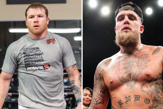 Canelo Alvarez has dismissed a clash with Jake Paul despite previous talks Photo Credit: Melina Pizano/Matchroom/Amanda Westcott/Most Valuable Promotions
