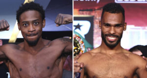 Keyshawn Davis defends his WBO lightweight world title for the first time against Edwin De Los Santos in Norfolk on Saturday Photo Credit: Mikey Williams/Top Rank via Getty Images