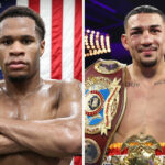 Devin Haney has slammed Teofimo Lopez after their proposed meeting collapsed Photo Credit: Melina Pizano/Matchroom/Mikey Williams/Top Rank