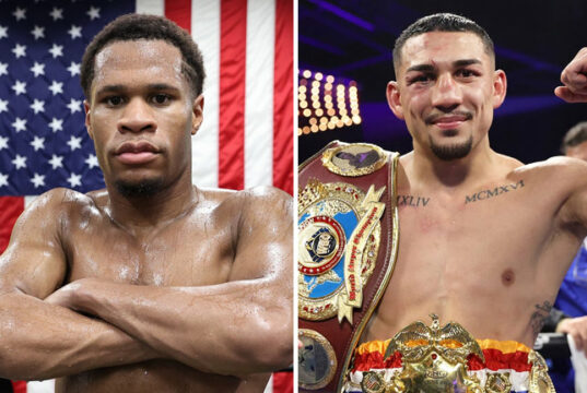 Devin Haney has slammed Teofimo Lopez after their proposed meeting collapsed Photo Credit: Melina Pizano/Matchroom/Mikey Williams/Top Rank