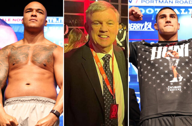 Teddy Atlas predicts that Justis Huni defeated Fabio Wardley in Portman Road Credit: Leigh Dawney/ Queensberry/ @teddy_atlas Instagram Teddy Atlas predicts that Justis Huni defeated Fabio Wardley in Portman Road Credit: Leigh Dawney/ Queensberry/ @teddy_atlas Instagram