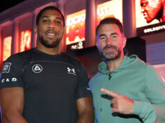 Eddie Hearn says Anthony Joshua will probably retire in 2026 Photo Credit: Mark Robinson Matchroom Boxing