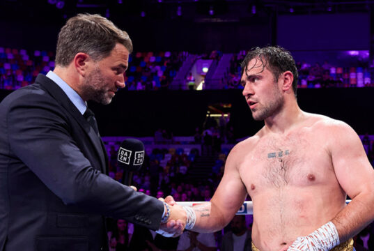 Eddie Hearn is planning to headline Dave Allen in Sheffield in September or October Photo Credit: Mark Robinson Matchroom Boxing