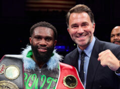 Eddie Hearn is plotting Jaron Ennis' future at 154lbs Photo Credit: Mark Robinson Matchroom Boxing