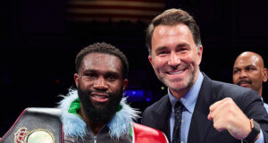 Eddie Hearn is plotting Jaron Ennis' future at 154lbs Photo Credit: Mark Robinson Matchroom Boxing