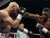 Mbilli stops Sulecki in the first round Credit: Vincent Ethier/Eye Of The Tiger