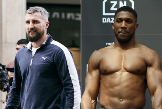 Carl Froch has stated he thinks Anthony Joshua's career is finished. credit: Mark Robinson/ Matchroom Boxing