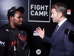 Eddie Hearn has warned Dillian Whyte ahead of his proposed clash with Moses Itauma Photo Credit: Mark Robinson/Matchroom