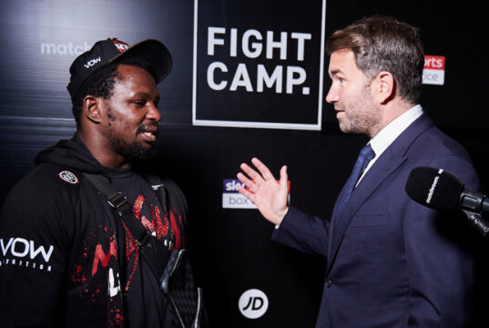 Eddie Hearn has warned Dillian Whyte ahead of his proposed clash with Moses Itauma Photo Credit: Mark Robinson/Matchroom