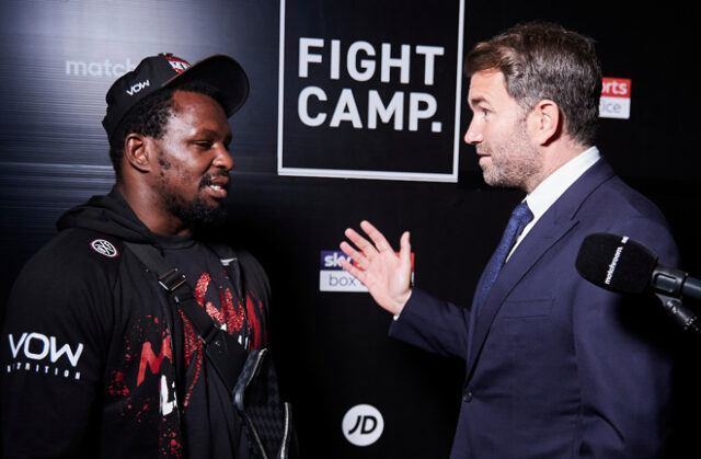 Eddie Hearn has warned Dillian Whyte ahead of his proposed clash with Moses Itauma Photo Credit: Mark Robinson/Matchroom Eddie Hearn has warned Dillian Whyte ahead of his proposed clash with Moses Itauma Photo Credit: Mark Robinson/Matchroom