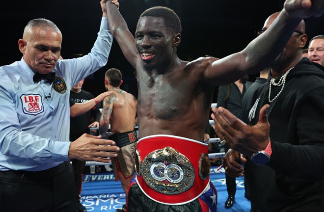 Hitchins for the first time defending your super light title IBF photo: Melina Pizano/ Matchroom