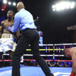 Davis destroyed Berinchyk to become world champion Photo Credit: Mikey Williams/Top Rank