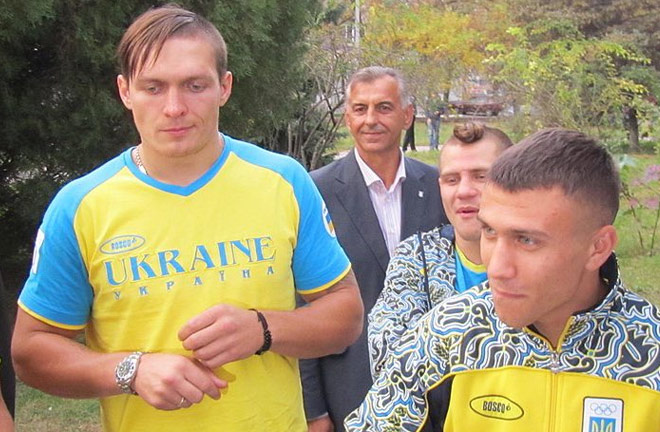 Usyk and Lomachenko at the 2012 Olympics