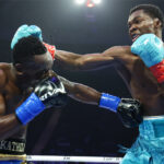 Abdullah Mason put another impressive showing into the bank last night Credit: Mikey Williams/Top Rank