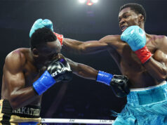 Abdullah Mason put another impressive showing into the bank last night Credit: Mikey Williams/Top Rank