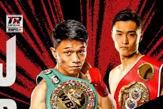 Junto Nakatani meets Ryosuke Nishida in an all-Japanese bantamweight unification clash in Tokyo on Sunday Photo Credit: Top Rank