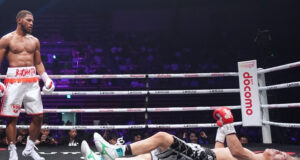 Brian Norman Jr scored a devastating fifth round knockout of Jin Sasaki in Tokyo on Thursday Photo Credit: Naoki Fukuda