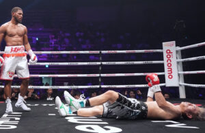 Brian Norman Jr scored a devastating fifth round knockout of Jin Sasaki in Tokyo on Thursday Photo Credit: Naoki Fukuda