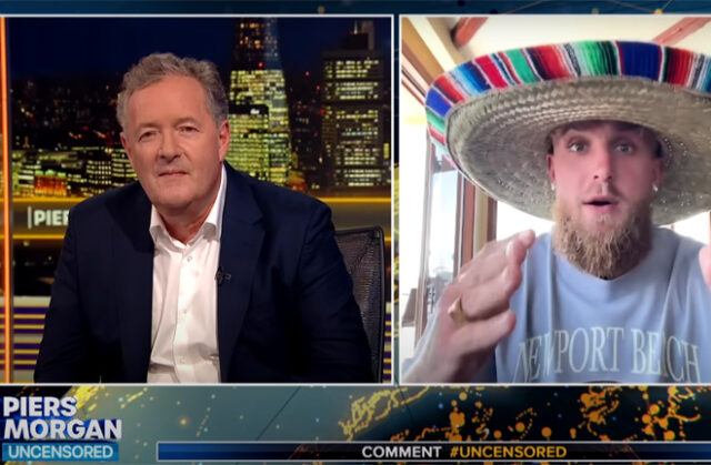 Jake Paul stormed out of his interview with Piers Morgan Photo Credit: Piers Morgan Uncensored