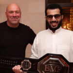 Dana White has denied rumours of a rift with Turki Alalshikh Photo Credit: @Turki_alalshikh X