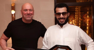 Dana White has denied rumours of a rift with Turki Alalshikh Photo Credit: @Turki_alalshikh X