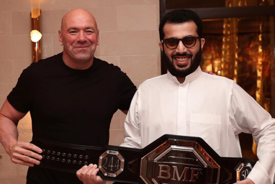 Dana White has denied rumours of a rift with Turki Alalshikh Photo Credit: @Turki_alalshikh X