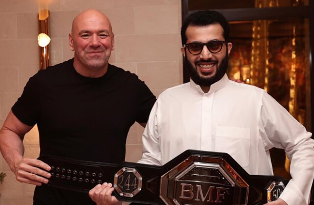 Dana White denied the rumor about the Turk's gap alalshikh photo loan: @turki_alalshikh x Dana White denied the rumor about the Turk's gap alalshikh photo loan: @turki_alalshikh x