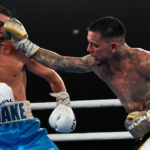 Kambosos Jr overcame Wyllie in March Photo Credit: Darren Burns Matchroom Boxing
