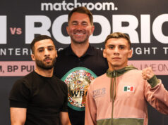 Galal Yafai defends his WBC interim flyweight title against Francisco Rodriguez Jr in Birmingham on Saturday, live on DAZN Photo Credit: Mark Robinson Matchroom Boxing