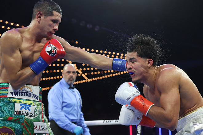 Zayas won his first world honors this saturday credit: Mikey Williams/Top Rank