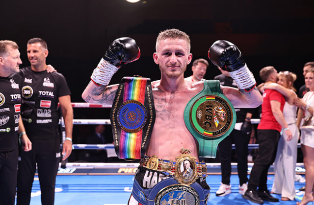 Ryan Garner, aka The Piranha defended his European title & added two further belts by defeating the British and Commonwealth champion Reece Bellotti at the Bournemouth International Centre last night. Photo Credit: Queensberry/Leigh Dawney Ryan Garner, aka The Piranha defended his European title & added two further belts by defeating the British and Commonwealth champion Reece Bellotti at the Bournemouth International Centre last night. Photo Credit: Queensberry/Leigh Dawney