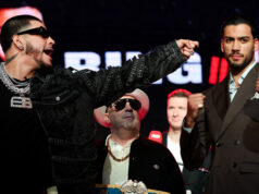 Edgar Berlanga and Hamzah Sheeraz face off ahead of tomorrow night credit: Golden Boy Promotions